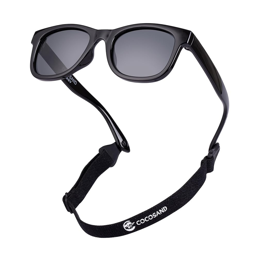 COCOSAND Flexible Baby Sunglasses with Strap Polarized UV Protection for Toddler Infant Newborn B... | Amazon (US)