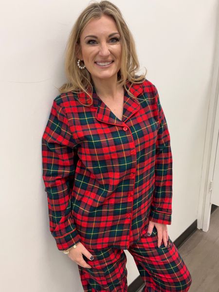 Christmas pj’s.  Family pj’s. Red tartan plaid. 

#LTKGiftGuide #LTKHoliday #LTKfamily