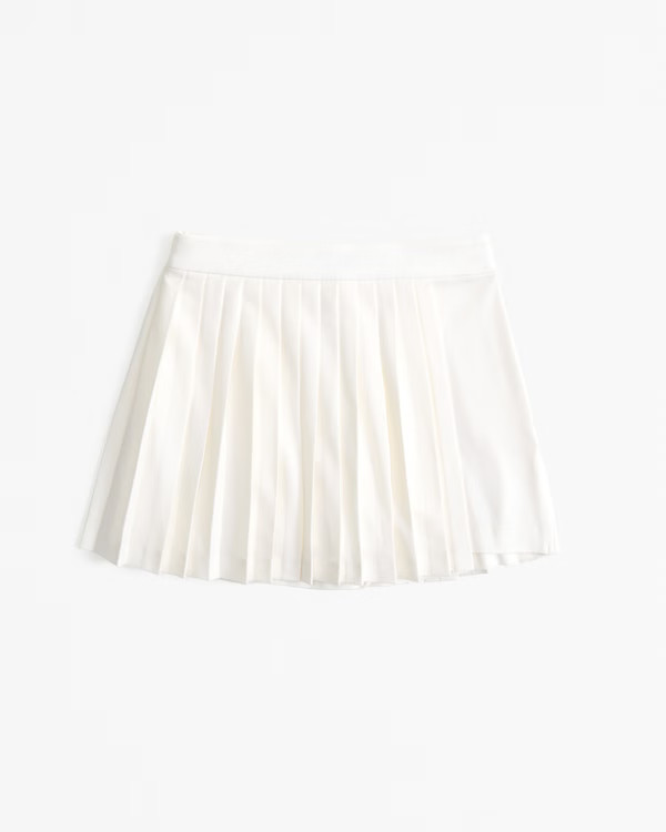 Pleated Wrap Mini Skort | Abercrombie & Fitch (US)