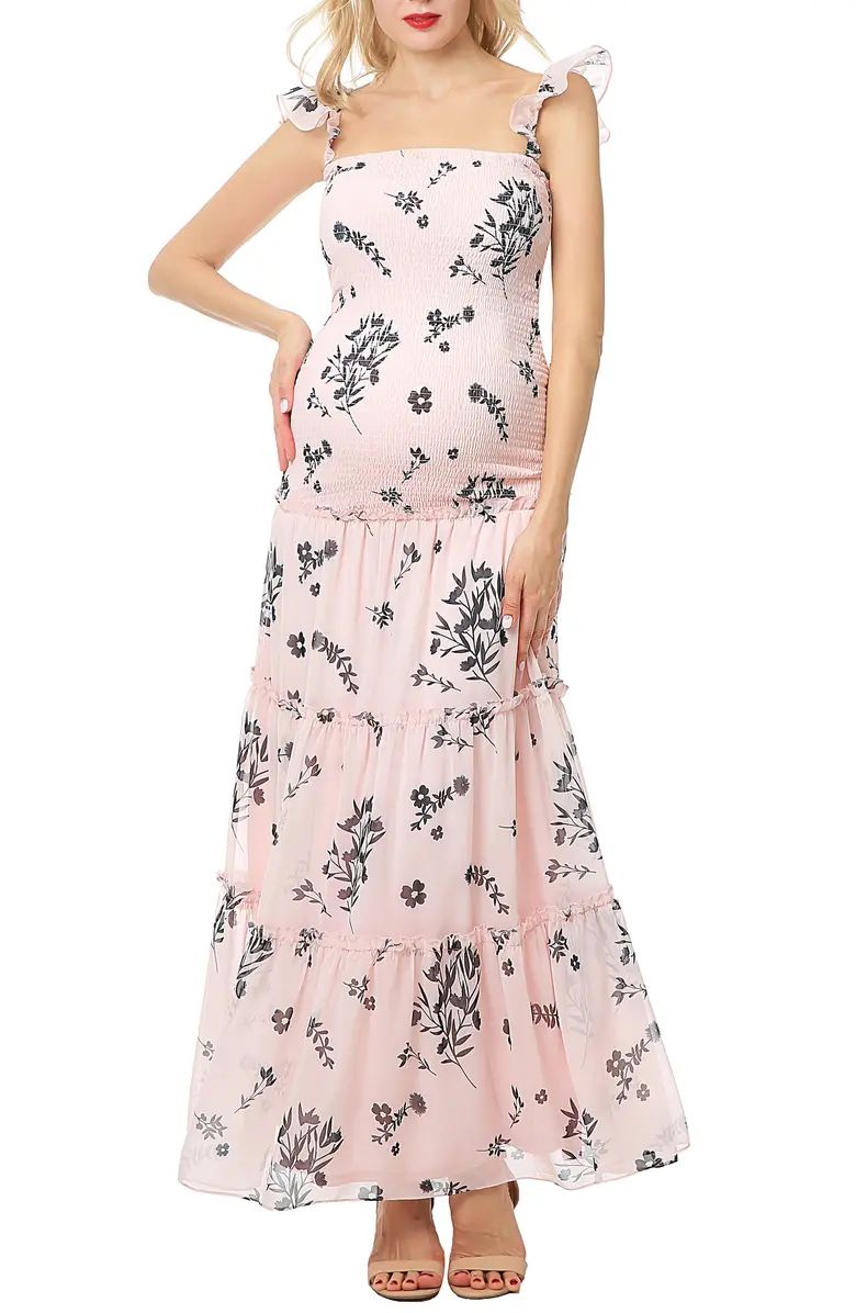 Charity Smocked Maternity Maxi Dress | Nordstrom