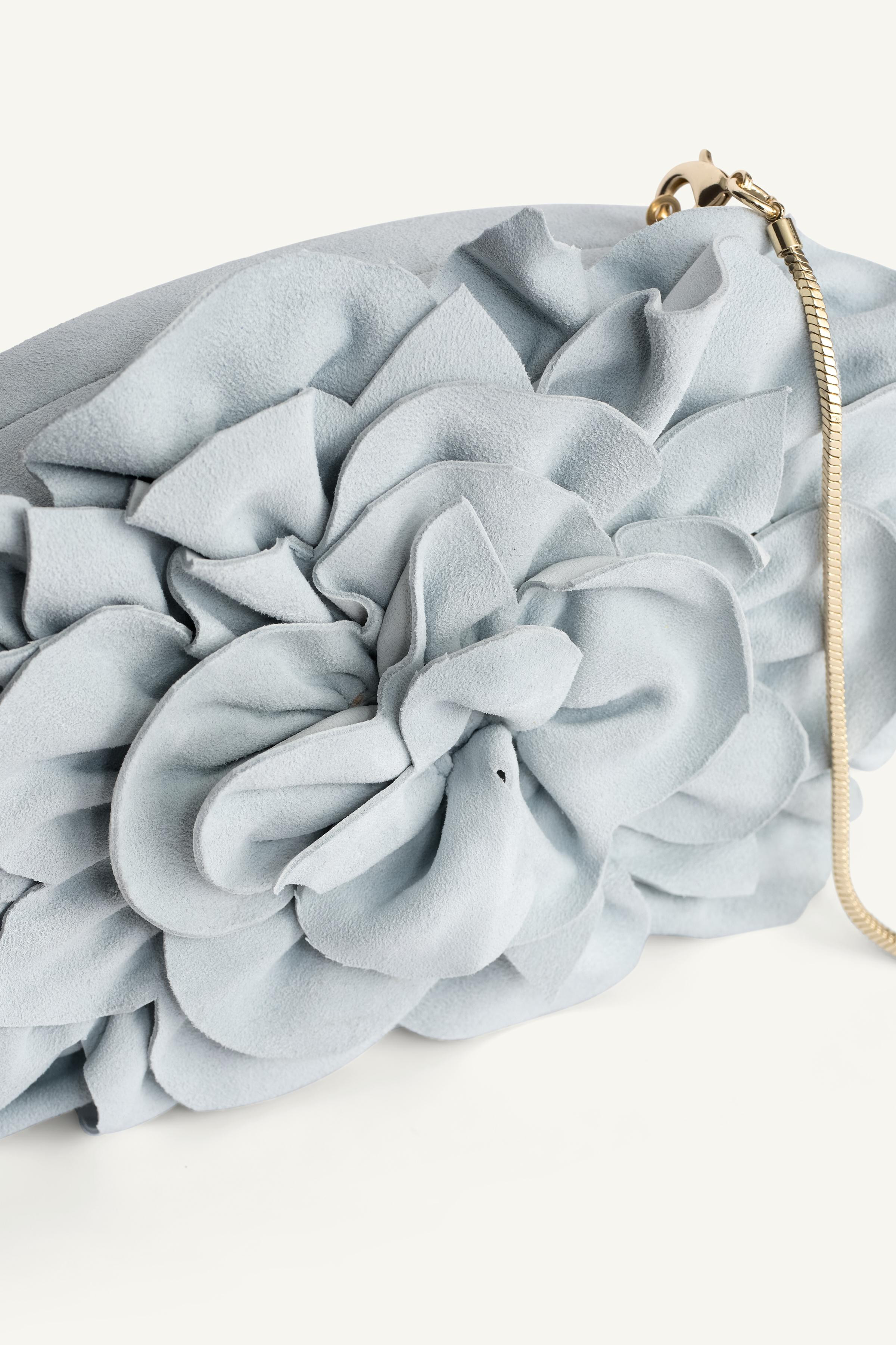 LIMITED EDITION LEATHER FLORAL CLUTCH | Zara UK