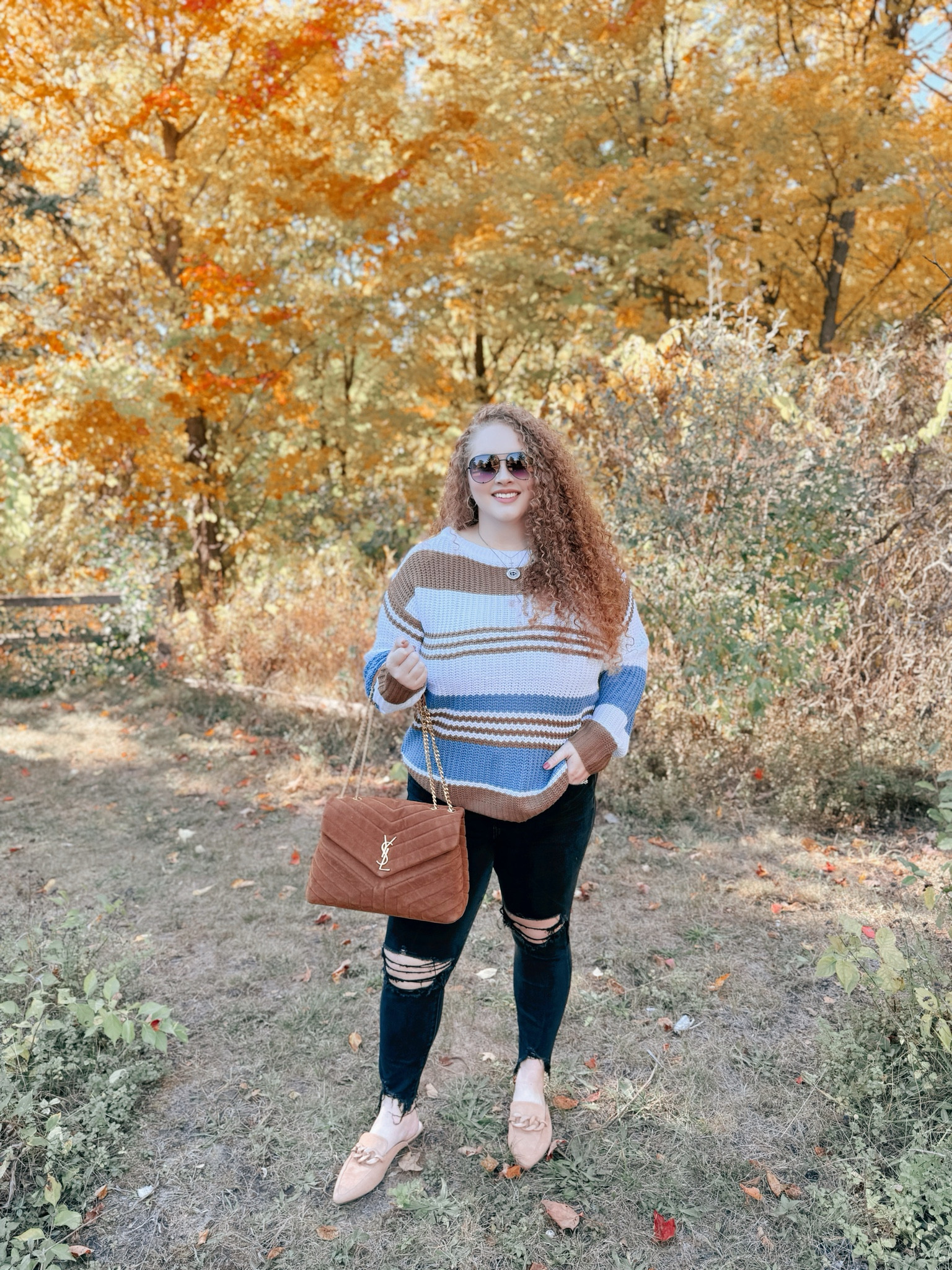 This sweater is so cozy🤎amazon sweater | amazon striped sweater | amazon fall sweater | amazon cozy sweater  | jeans | skinny jeans | curvy jeans | buckle jeans | mules | amazon mules | amazon fashion | amazon finds | amazon look | amazon outfit | fall outfit | fall look | fall fashion | fall finds | fall outfit inspo | fall fashion inspo | fall 2024 | fall trip | fall vacation | fall vacation outfit 

#LTKMidsize #LTKStyleTip #LTKSeasonal
