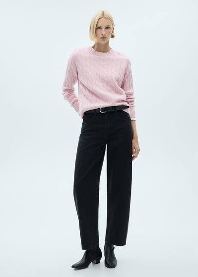 100% wool braided sweater pink - Women - XL - MANGO | Mango (US/MX/AU)