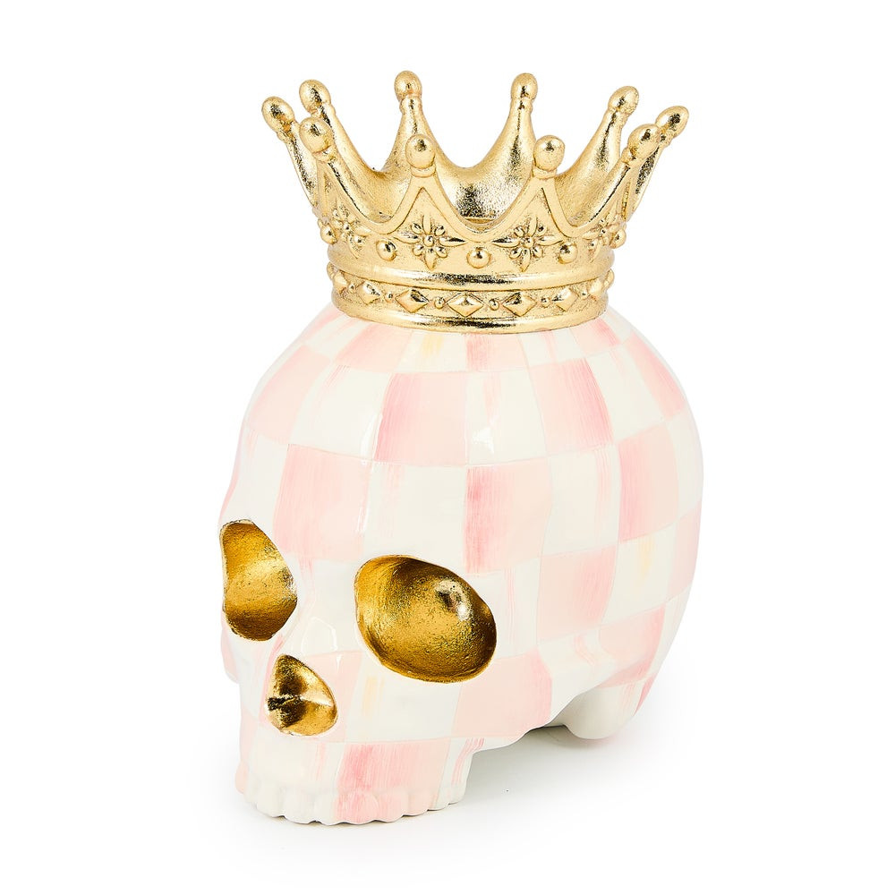 Rosy Check Crowned Skull | MacKenzie-Childs