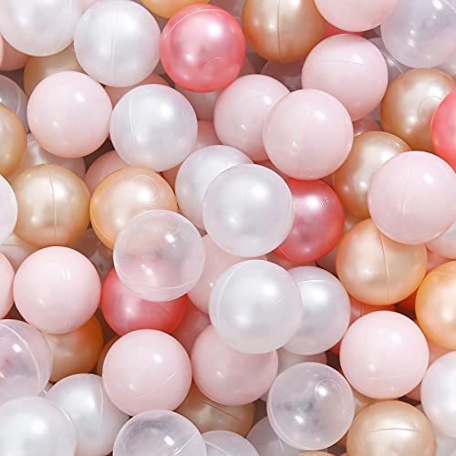 Ball Pit Balls Pack of 100 - Pearl 6 Colors BPA&Phthalate Free Non-Toxic Crush Proof Play Balls S... | Amazon (US)