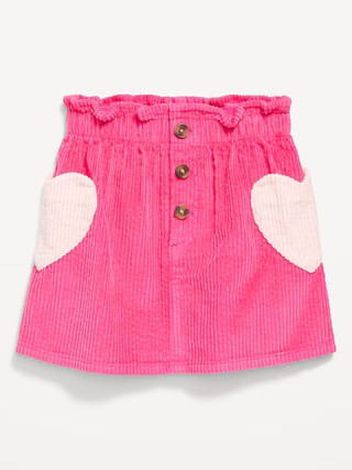 Corduroy Heart-Pocket Skirt for Toddler Girls | Old Navy (US)