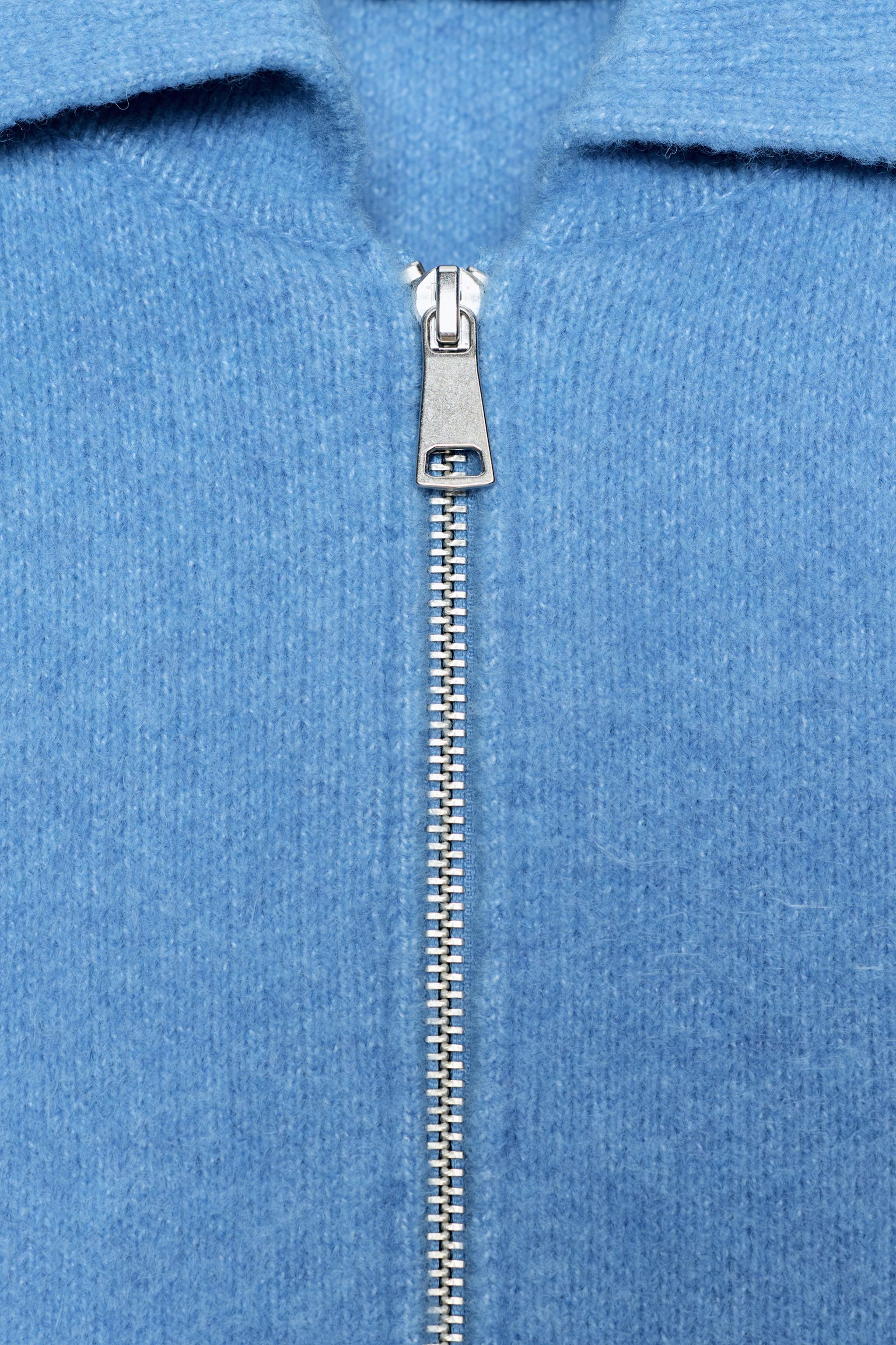 ZIP-UP KNIT CARDIGAN | Zara UK