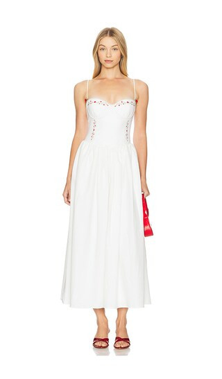 Runaway The Label Zarita Midi Dress in White. - size M | Revolve Clothing (Global)