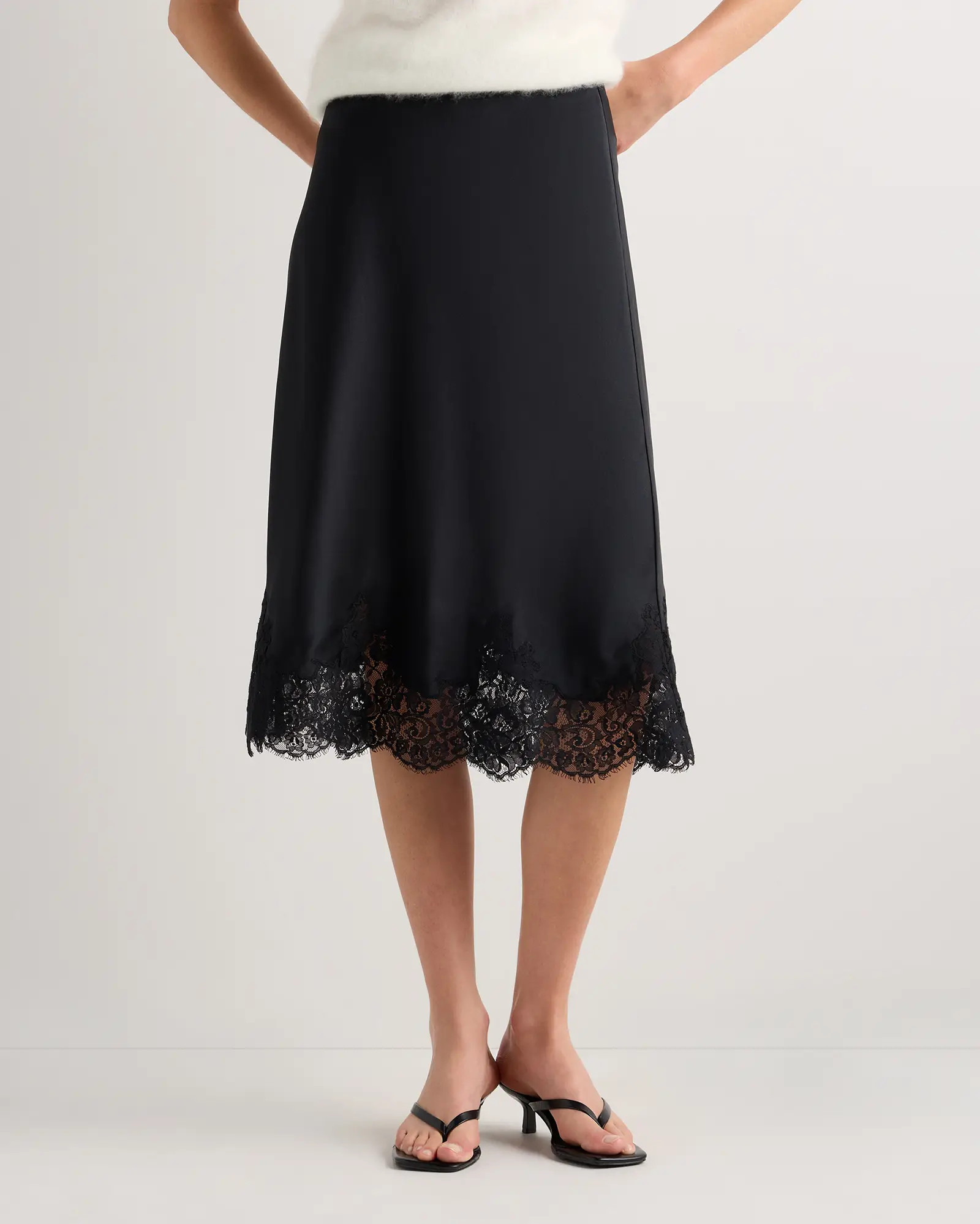 100% Washable Silk Lace Skirt | Quince