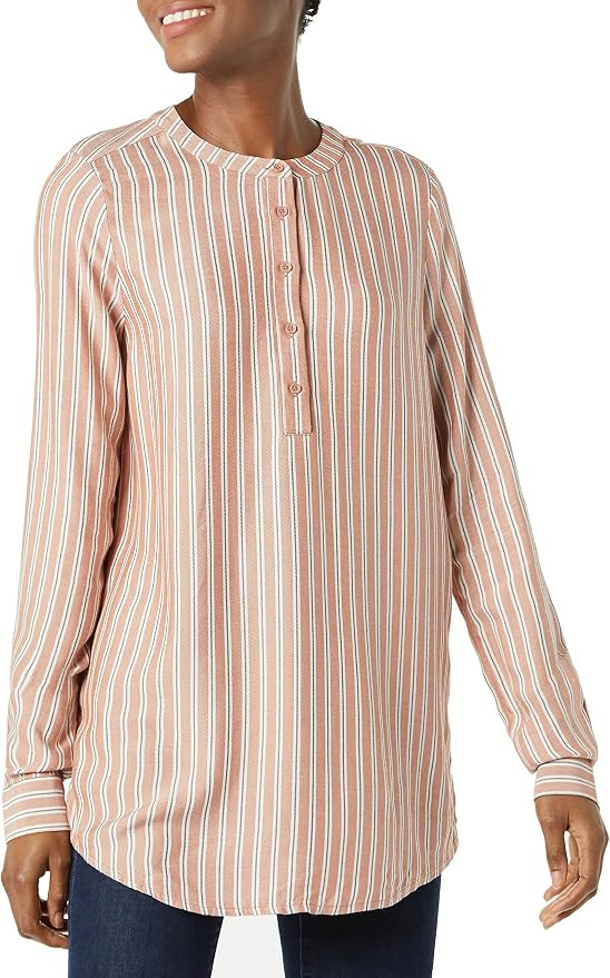 Amazon Essentials Women's Long-Sleeve Woven Blouse, Office Work Business Casual | Amazon (US)