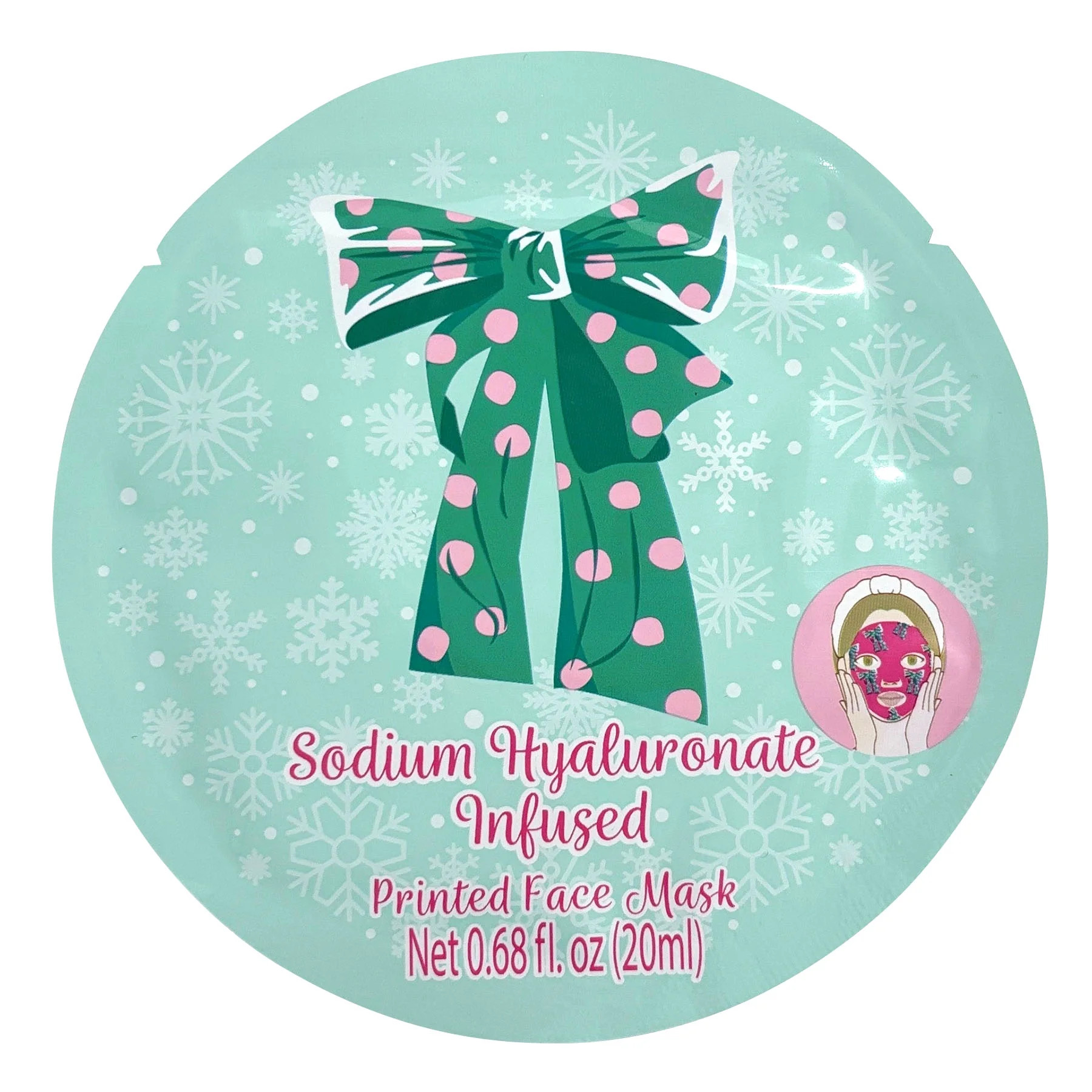 Printed Sodium Hyaluronate Extract Infused Sheet Face Mask. Intensively Hydrate Dull Skin. For Al... | Walmart (US)