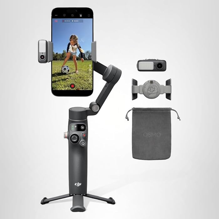 DJI Osmo Mobile 8 Advanced Tracking Combo Gimbal Stabilizer for Phone, AI Native Tracking with Au... | Amazon (US)
