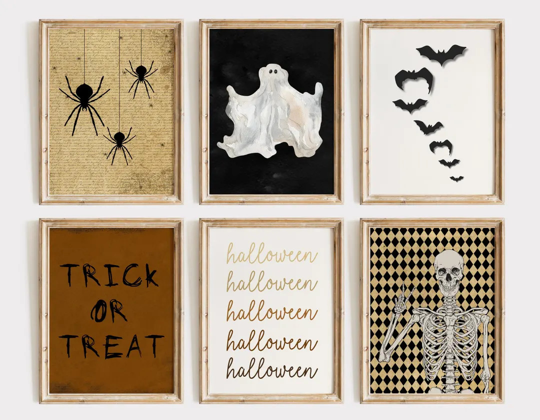 Halloween Printable Wall Art | Halloween Decor | Halloween Wall Art Print | Halloween Gallery Wal... | Etsy (US)