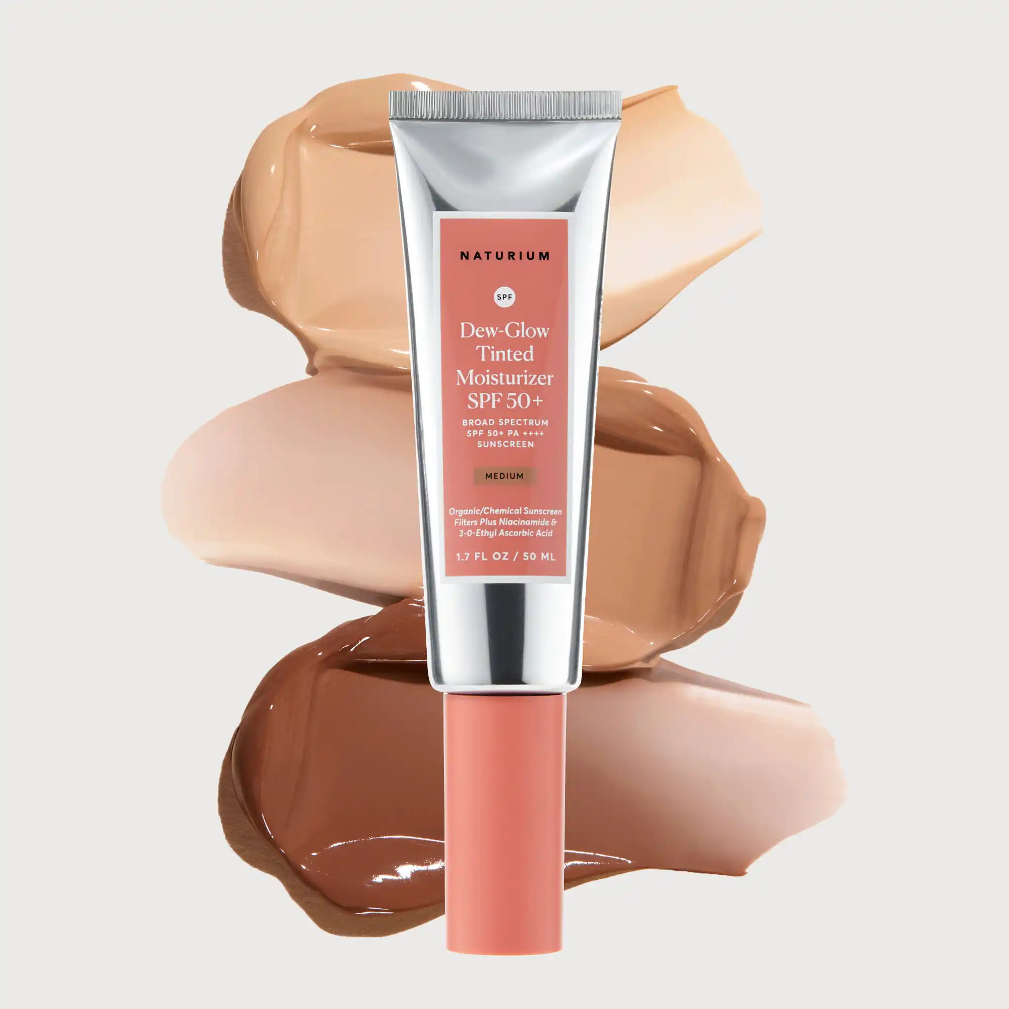 Dew-Glow Tinted Moisturizer SPF 50+ | Naturium (US)