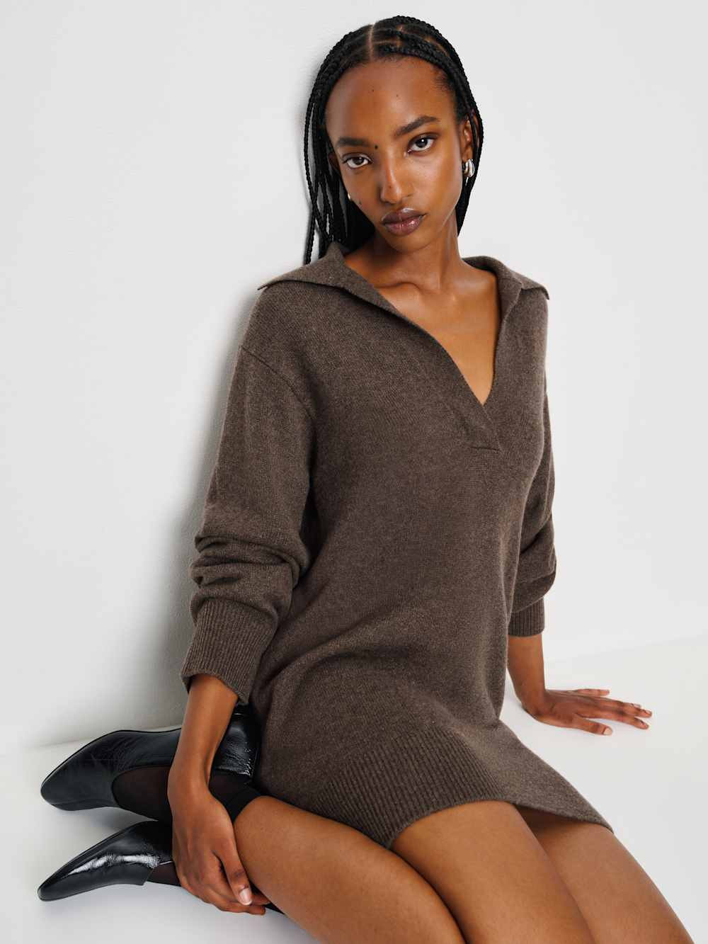 Maeve Cashmere Polo Dress | Reformation (Global)