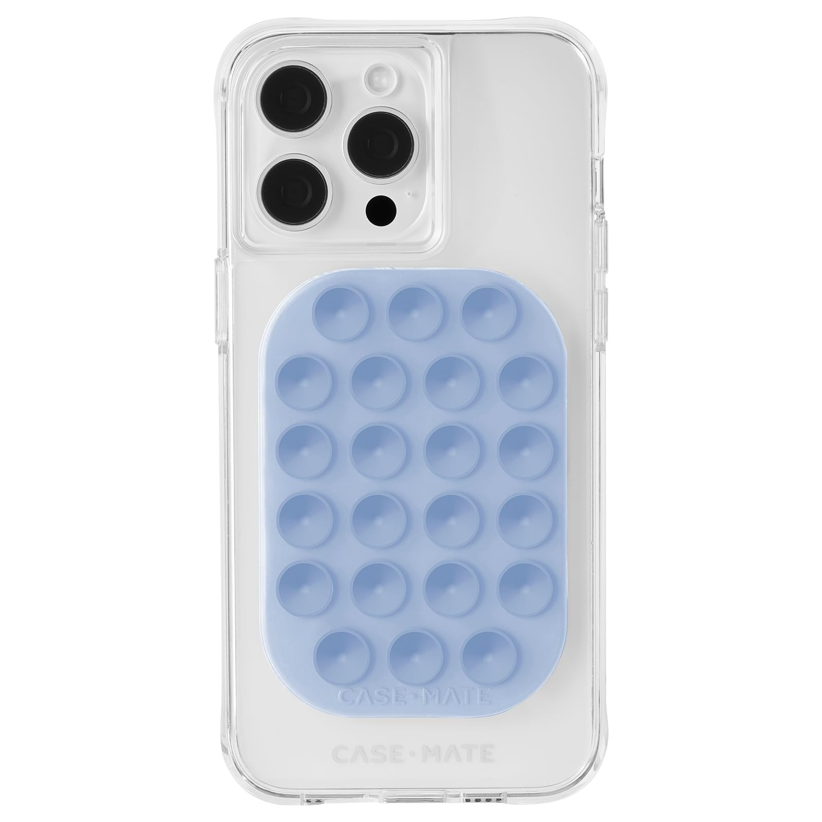 Case-Mate Adhesive Suction Cup Phone Mount - Hands-Free and Anti-Slip Sticky Grip - Strong 3M Adhesive - Content Creator Essential - Compatible with iPhone, Android, and Phone Cases - Pale Blue | Amazon (US)