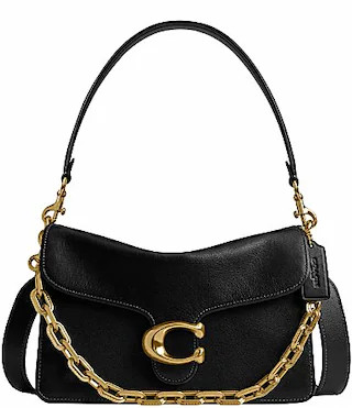 COACH Chain Tabby Shoulder Bag - Black | Dillard's