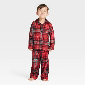 Toddler Holiday Tartan Plaid Flannel Matching Family Pajama Set - Wondershop™ Red | Target