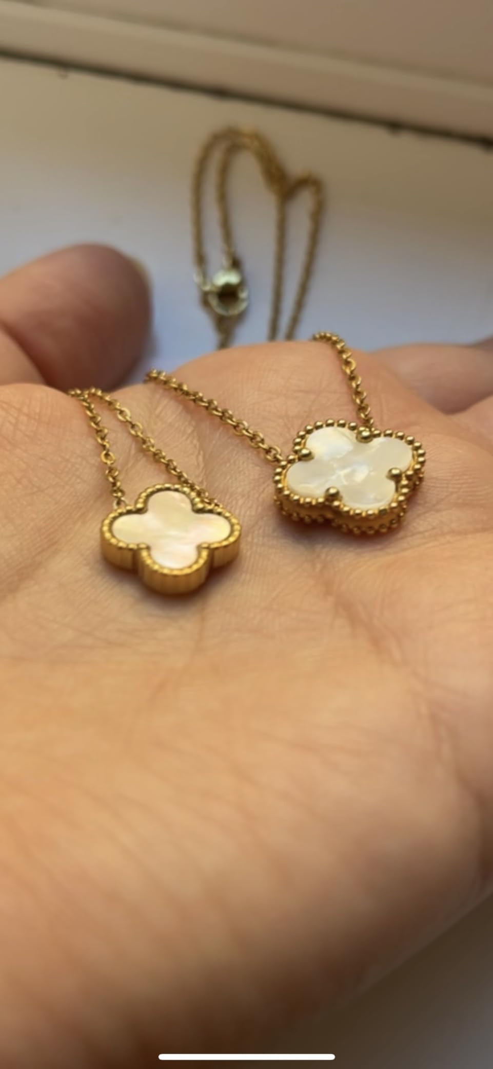 POLYREAL Lucky Clover Necklace For Women Girls, 18K Gold Plated Cute Fashion Simple Girls Titaniu... | Amazon (CA)