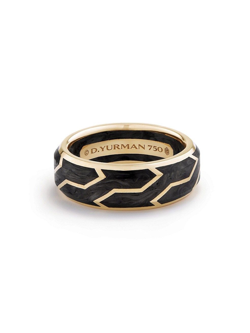 Forged Carbon 18K Yellow Gold Band Ring | Saks Fifth Avenue