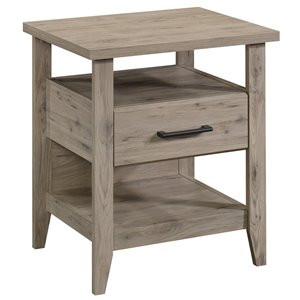 Sauder Summit Station Contemporary Wood Nightstand with Storage in Laurel Oak | Cymax