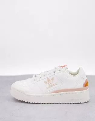 adidas Originals Forum Bold trainers in white with blush detail | ASOS (Global)