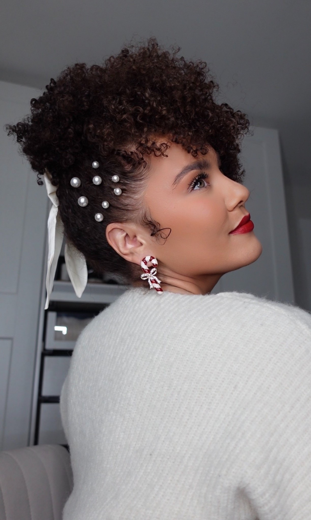 Curly hairstyles for the Christmas holiday. A curly hair bow and pearls hairstyle elevates any look :)

#LTKGiftGuide #LTKBeauty #LTKHoliday