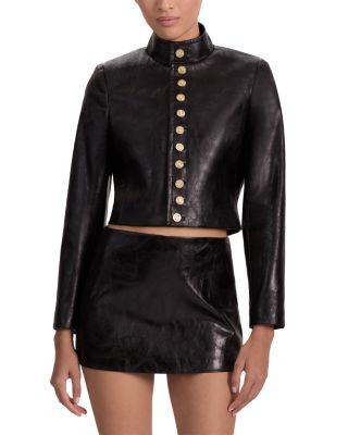 Alice and Olivia Emerson Faux Leather Jacket | Bloomingdale's (US)