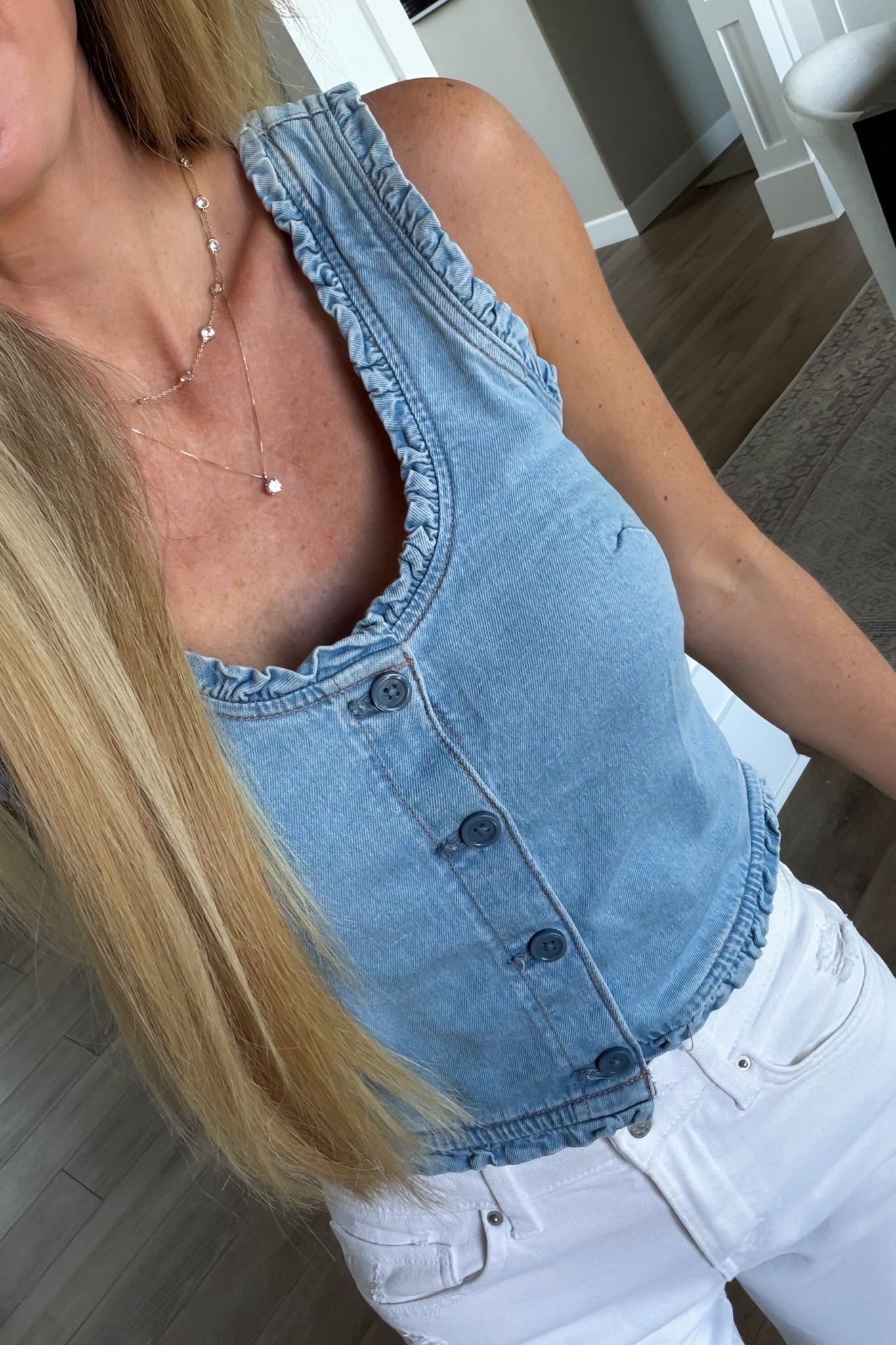 New denim tank top - on sale now!!!

#LTKootd #LTKSaleAlert #LTKmomlife