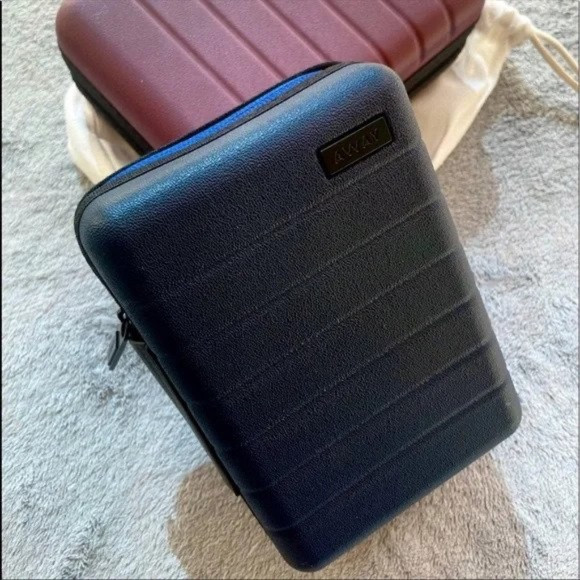 BRAND NEW AWAY Travel Mini Luggage Suitcase Limited Edition Blue Hardshell Case | Poshmark