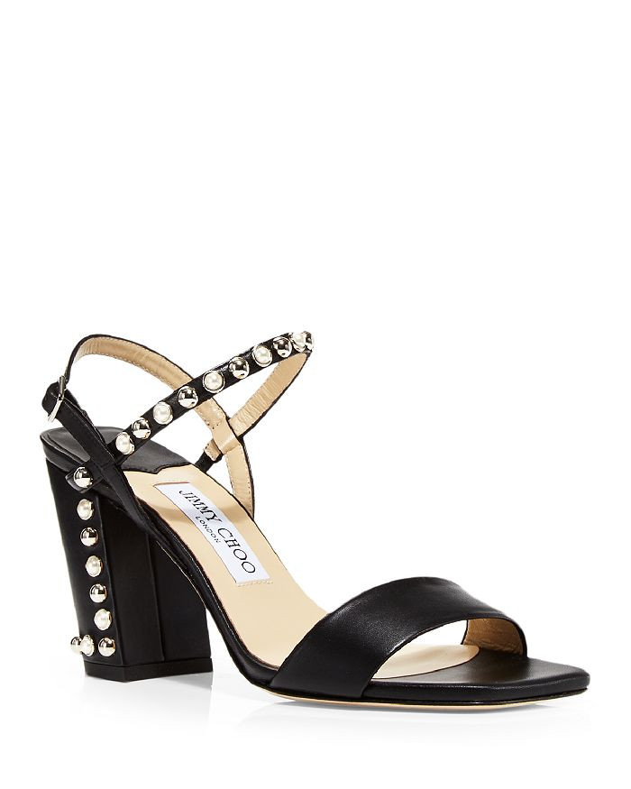 Jimmy Choo Women's Aadra 85 High Heel Stud & Imitation Pearl Embellished Sandals Back to Results ... | Bloomingdale's (CA)