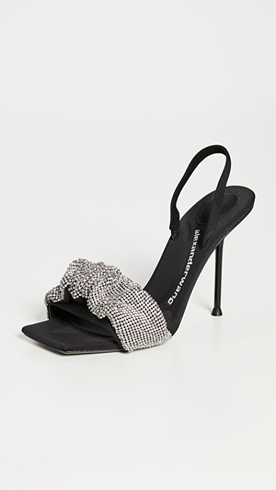 Alexander Wang Julie Crystal Scrunchie Sandals | SHOPBOP | Shopbop