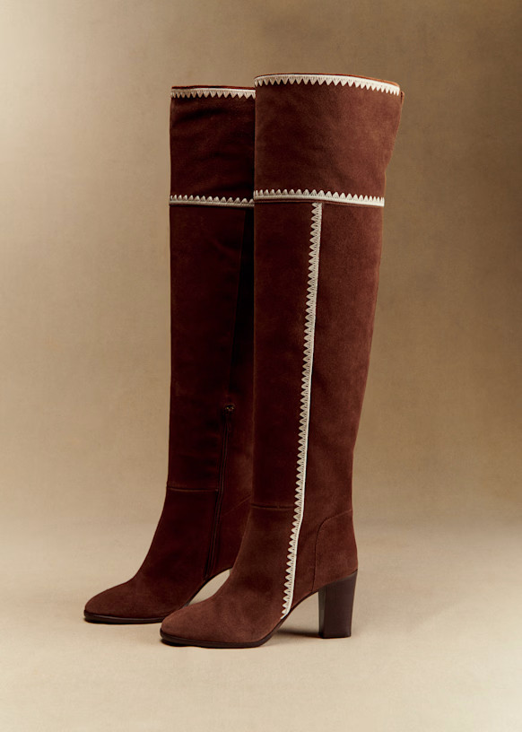 Nadia Thigh High Boots - Sézane x Baziszt | Sezane Paris - US