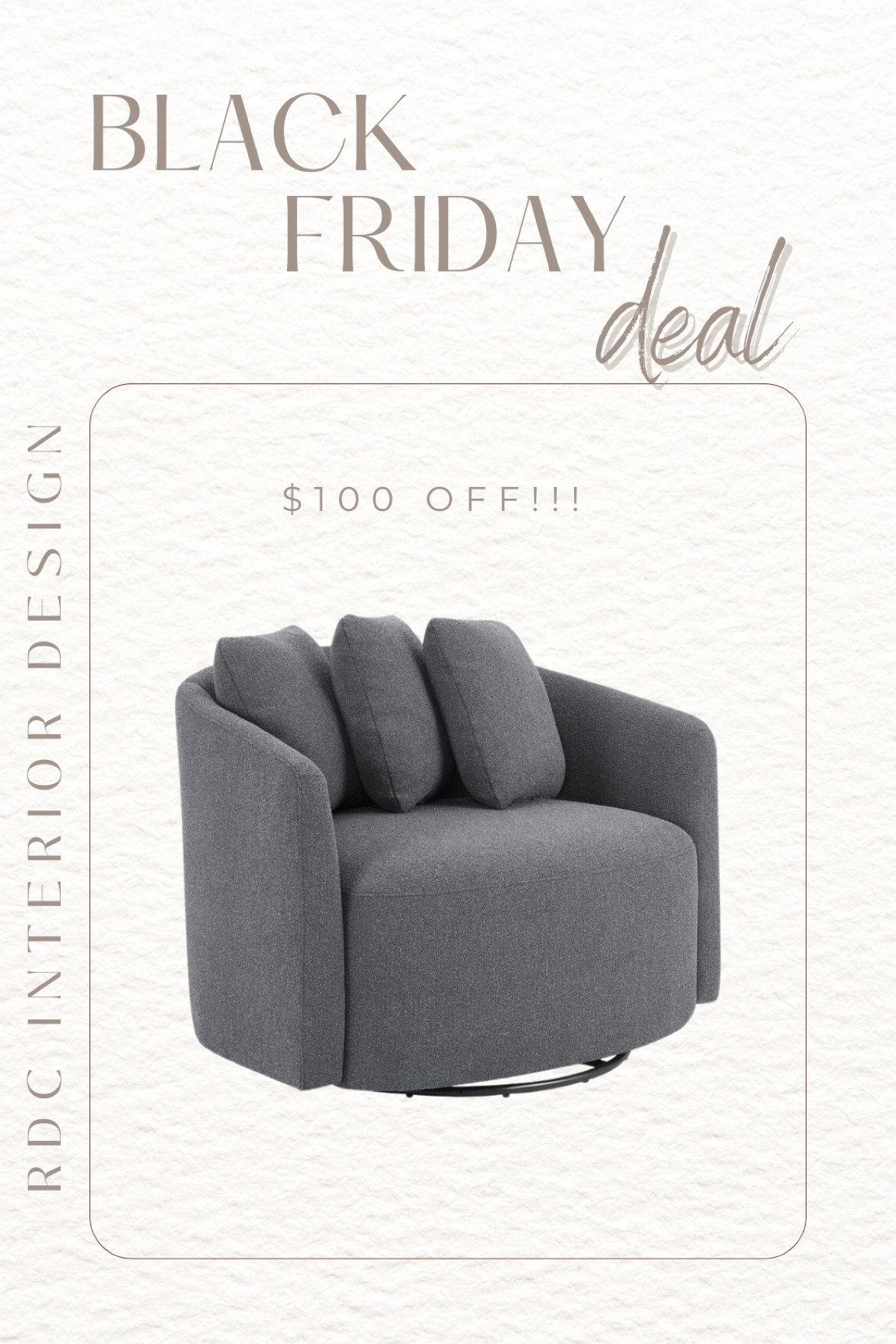 Great time to buy this super popular, bestselling swivel chair!

Would be great in a theater paired or in the corner of a bedroom! 

Black Friday home deals / holiday sales 

#LTKHoliday #LTKHome #LTKSaleAlert