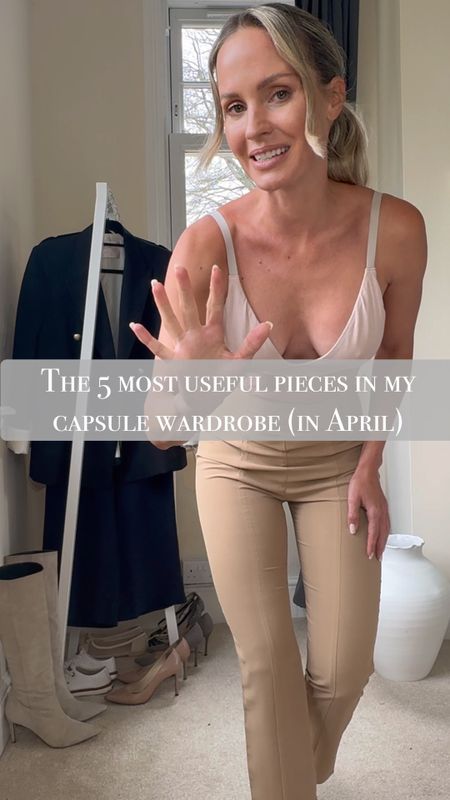 My 5 most useful
Pieces in my capsule wardrobe this April 

Use code “Tess10” for 10% off Goelia

Use the code “25ts” for 25% off Lilysilk ❤️

#LTKover40 #LTKstyletip #LTKVideo