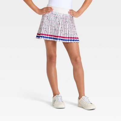 Girls' Pleated Active Skort - All In Motion™ Cream S | Target