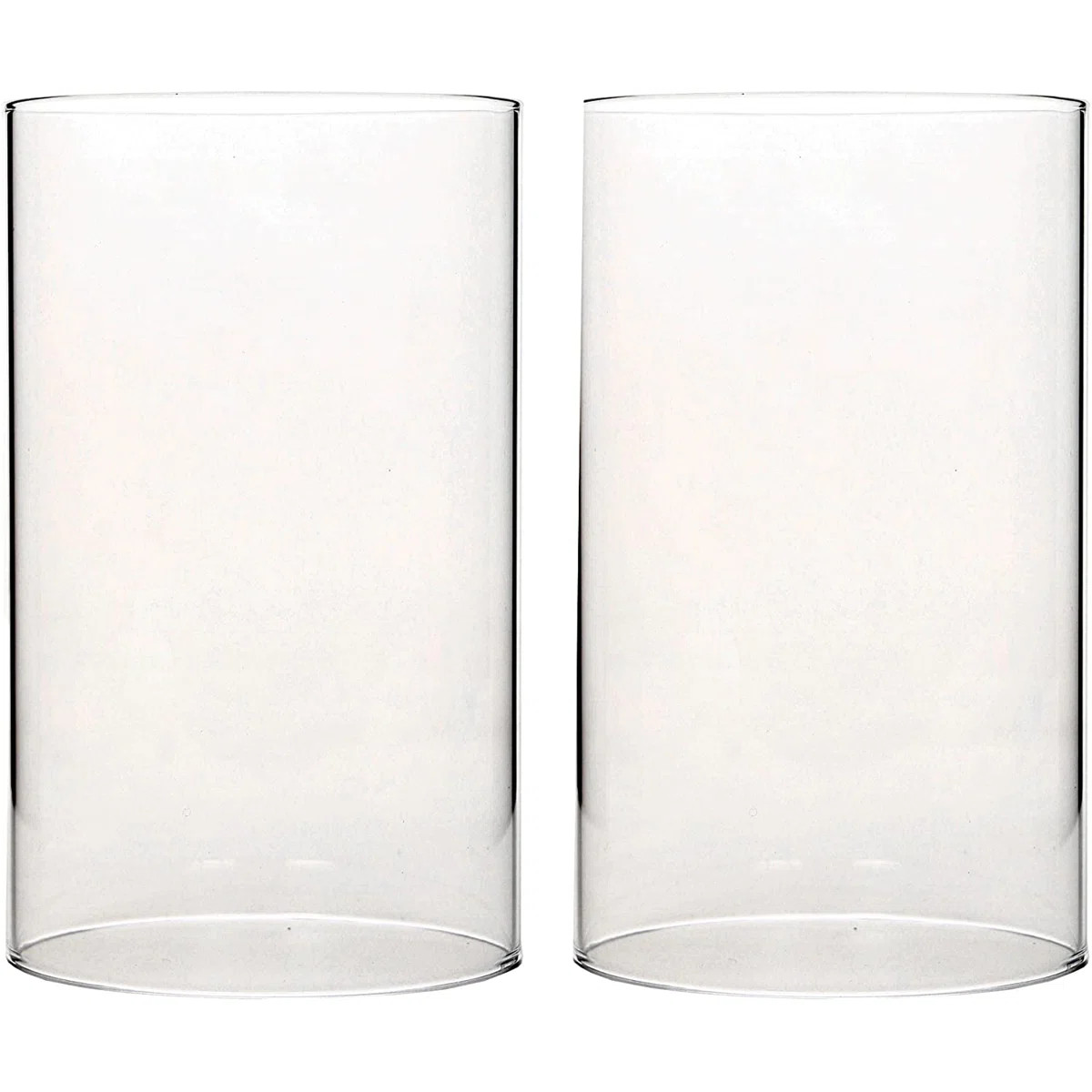 7'' H Glass Tabletop Hurricane (Set of 2) | Wayfair North America