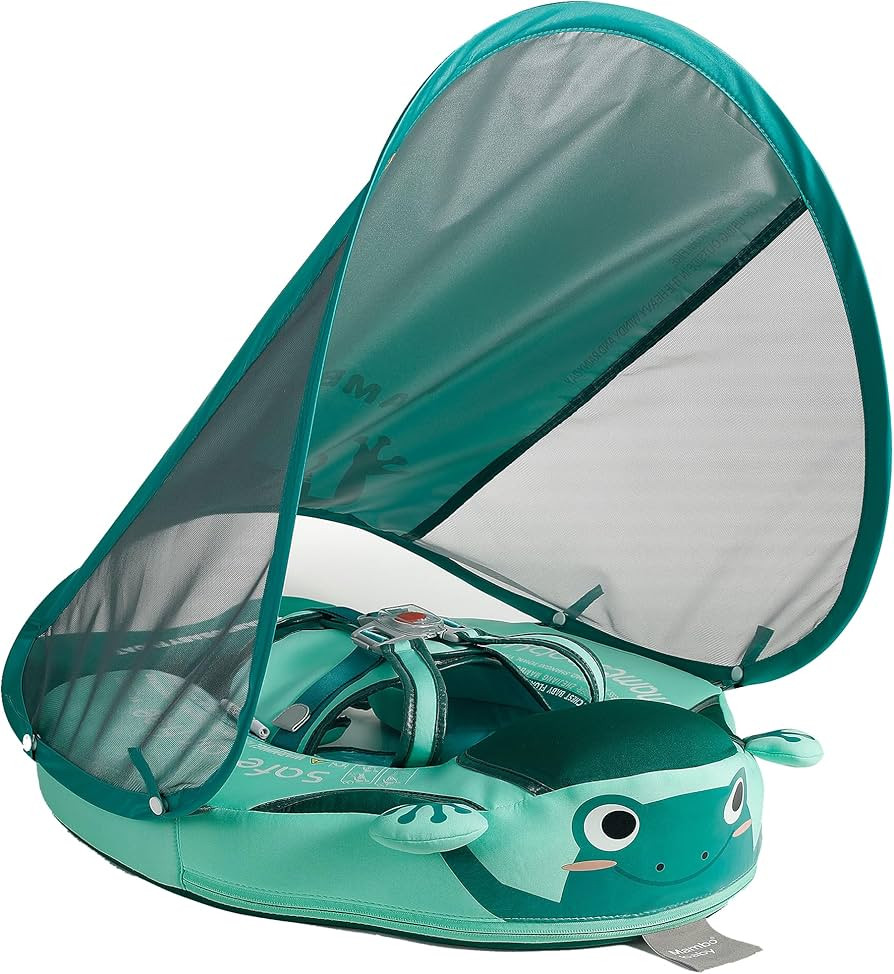 Mambobaby Float with Canopy Newest Add Tail Baby Swim Float, AnjeeIOT Upgraded Non-Inflatable Bab... | Amazon (US)