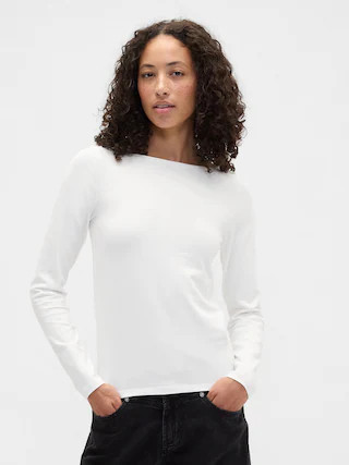 Stretch Jersey Boatneck T-Shirt | Gap Factory