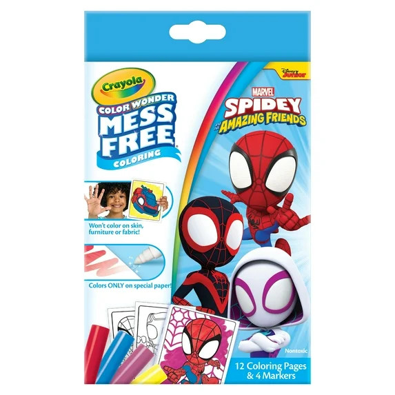 Crayola Color Wonder Spidey & His Amazing Friends Mini Box Set, Toddler Craft, Spiderman Gift for... | Walmart (US)