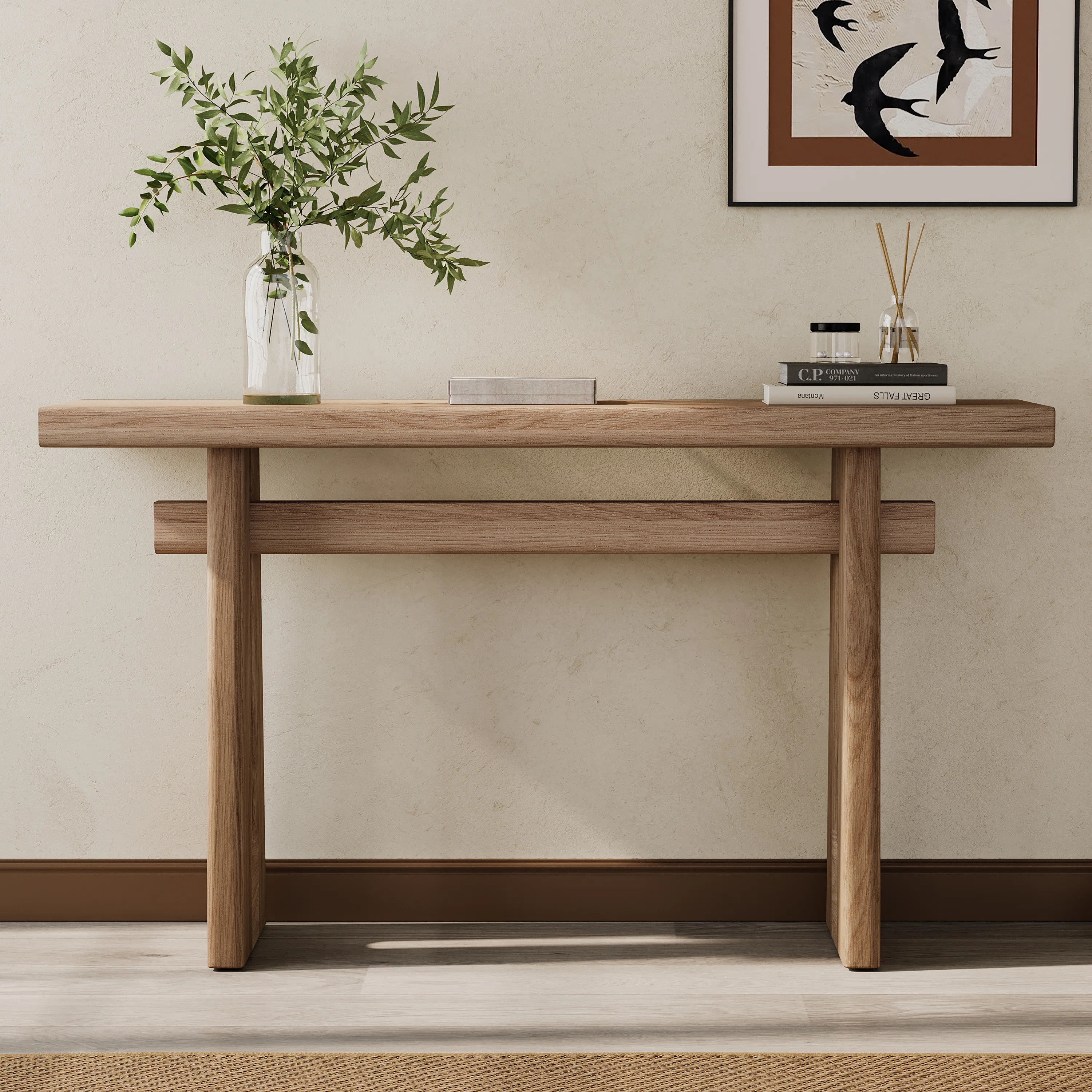 Millwood Pines Modari Modern Console Table With Geometric Silhouette | Wayfair | Wayfair North America