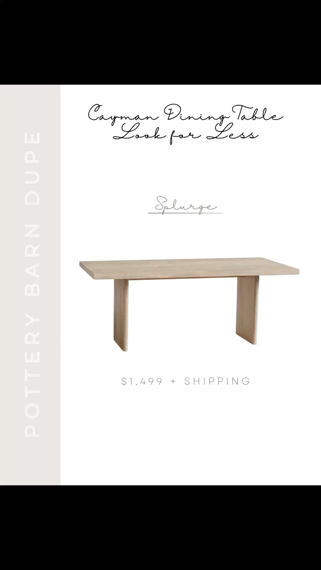 The Pottery Barn Cayman dining table look for so much less 🤍 One of my most-loved dupes — refreshed with the best current options to get that relaxed, elevated dining look without the splurge. The perfect centerpiece for a warm, coastal dining room. Linking it here!

#LTKSaleAlert #LTKHome