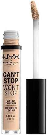 NYX PROFESSIONAL MAKEUP Can't Stop Won't Stop Contour Concealer - Vanilla (With Neutral Undertone... | Amazon (US)