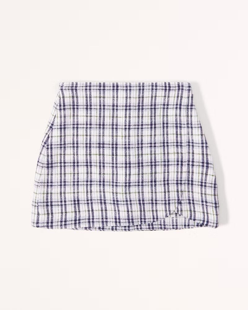 Tweed Wrap Skort | Abercrombie & Fitch (US)