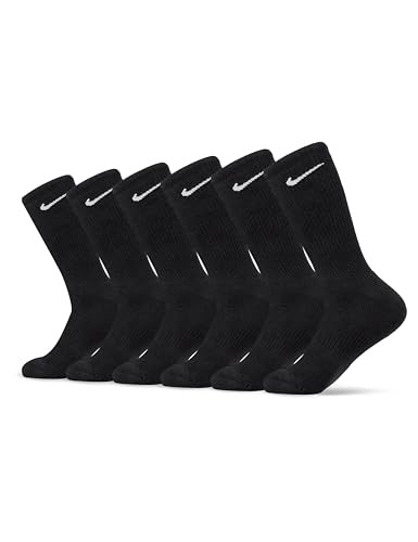 Nike Everyday Cushioned Training Crew Socks (6 Pairs) | Amazon (US)