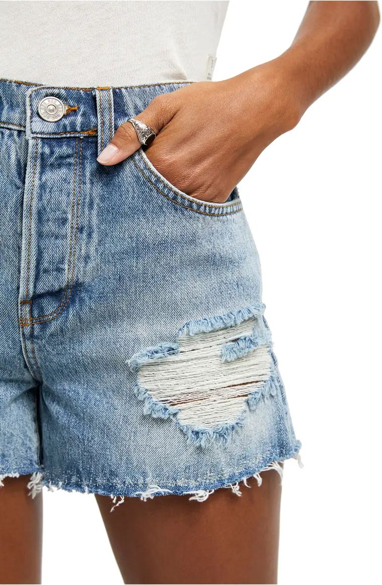 Pax Ripped High Waist Denim Shorts | Nordstrom