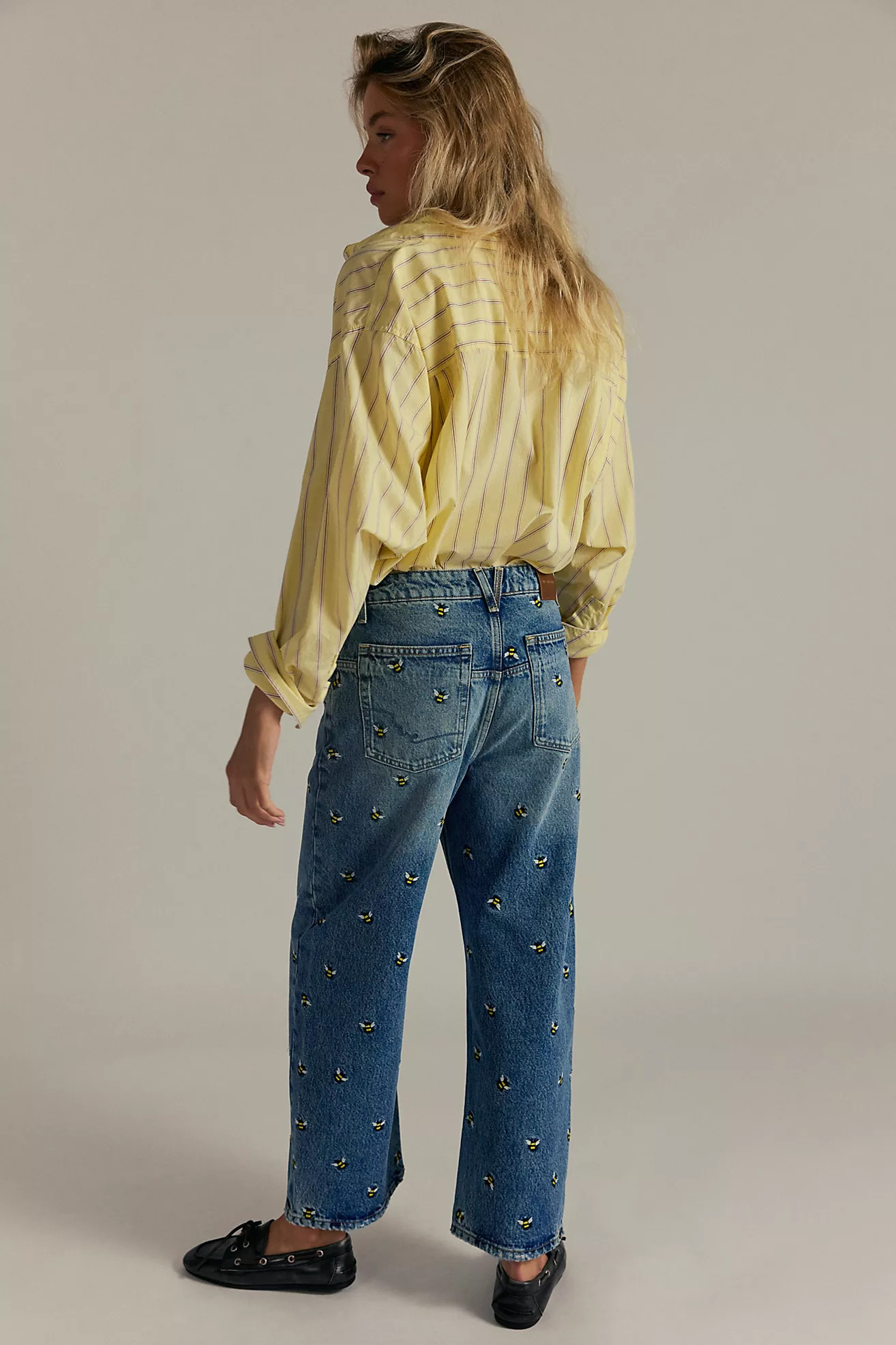 We The Free Deep Trance Embroidered Dropped Boyfriend Jeans | Free People (Global - UK&FR Excluded)