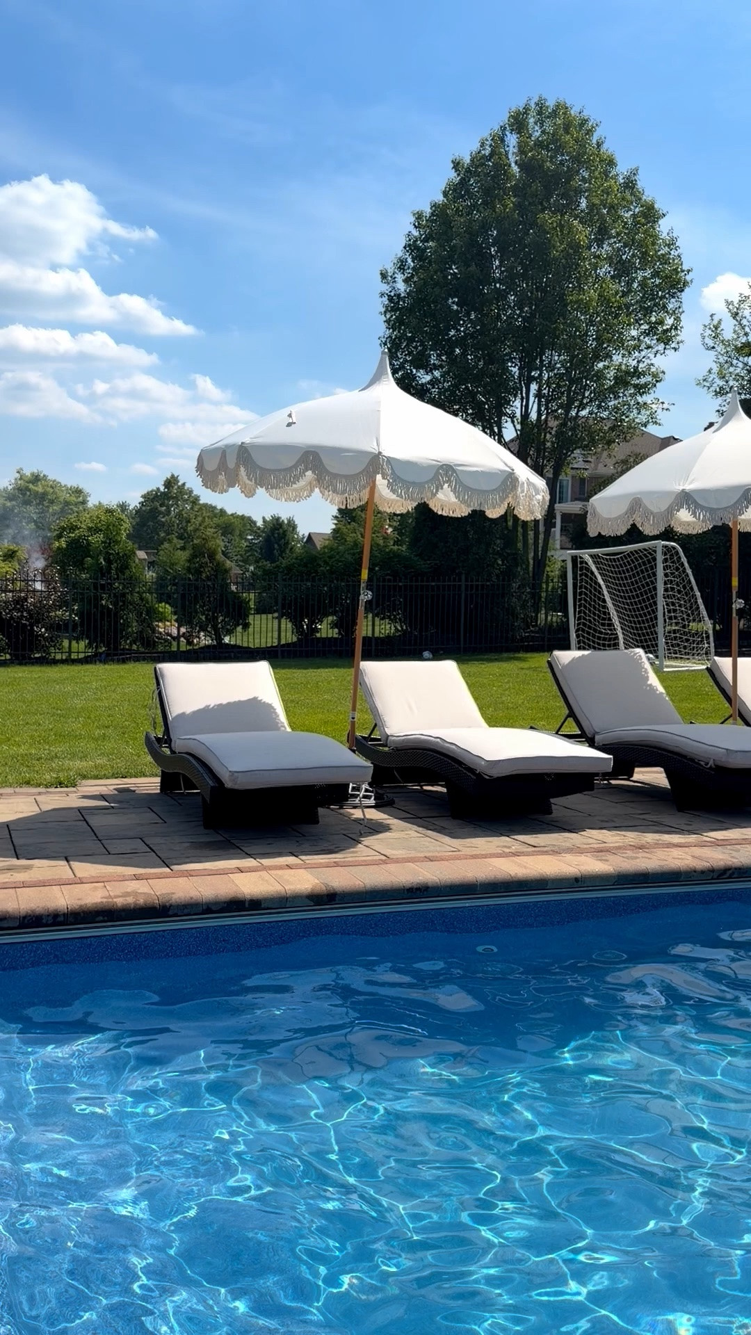 Designer-inspired outdoor pieces that make summer at home feel special ☀️ Patio furniture + poolside favorites are on sale and linked 🤍

#LTKHome #LTKSaleAlert #LTKSeasonal
