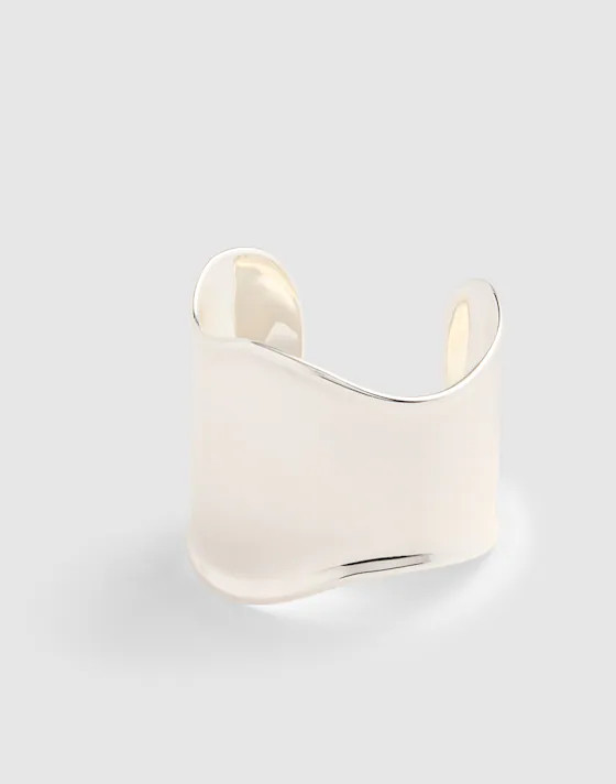 Sculpted Large Wide Cuff Bracelet | Madewell