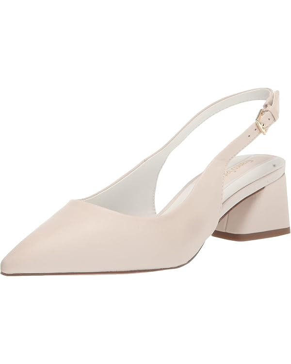 Franco Sarto Women's Racer Slingback Low Block Heel Pointed Toe Pump | Amazon (US)